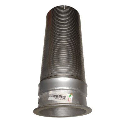 Качественная гофра выхлопной трубы HOWO-4 (6х4) с фланцем WG9725540053/3 на складе: вид 2